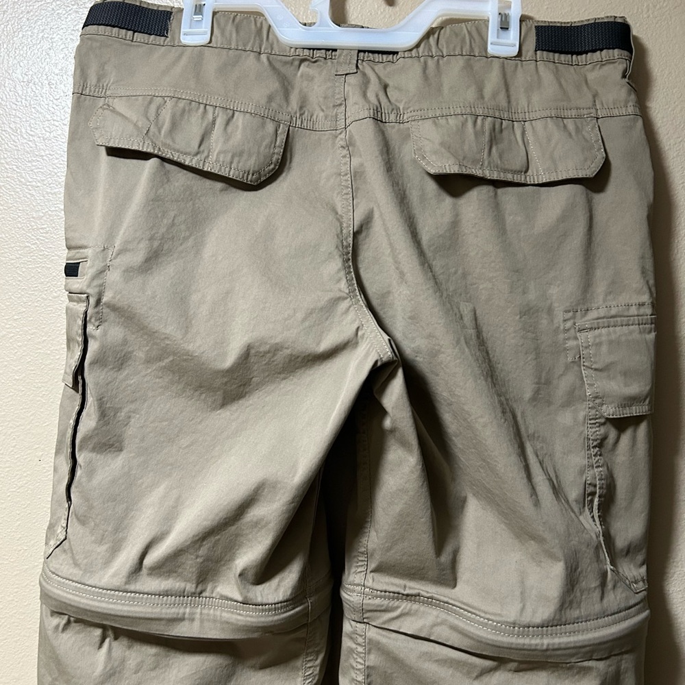BC Clothing Company Pants Sz XXL X 30 Hiking Cargo Shorts Khaki Convertible - Picture 5 of 7